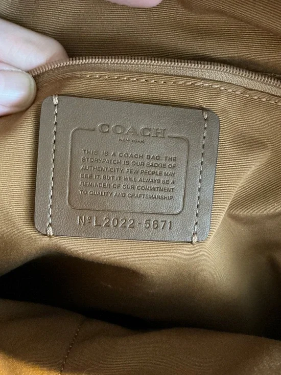 Coach Small Backpack in Signature Brown & Chalk - Picture 5 of 5